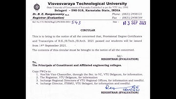 vtu update|sep 13,2021|students solution