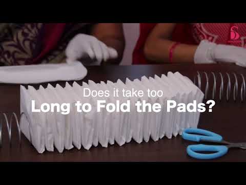 Introducing  'Swachh Sanitary Pad Trifolder: Automatic Sanitary Pad Tri-Folding machine' - video from Saral Designs