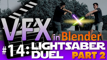Blender VFX Tutorial #14: Lightsaber Duel (Part 2) #b3d