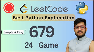 Leetcode 679.24 Game | Backtracking & Recursie met DFS | Python-oplossing
