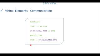 Video 25: CDS View - Virtual Elements