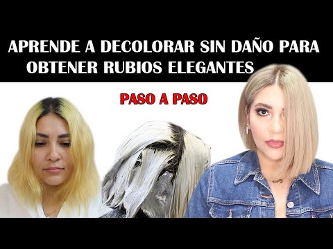 Video: Cómo decolorar el cabello rubio: 12 pasos (con imágenes)