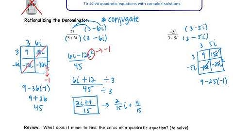5.4: Complex Numbers (PART 2)