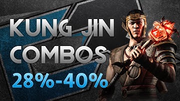 Basic Kung Jin Combos (28%-40%) Mortal Kombat X