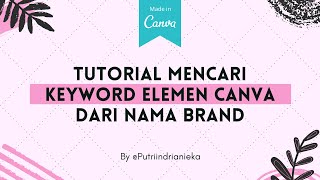 CARA MENCARI ELEMEN CANVA DENGAN NAMA BRANDNYA || CANVA TUTORIALS || CANVA HACK