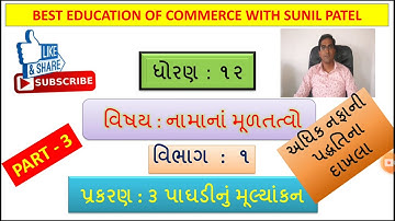 PAGHADI NU MULYANKAN | PART 3 I STD 12 GSEB | ACCOUNTS