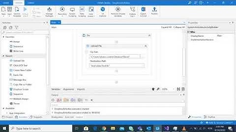 UiPath Hackathon 2020 - Upload File Activity for Dropbox