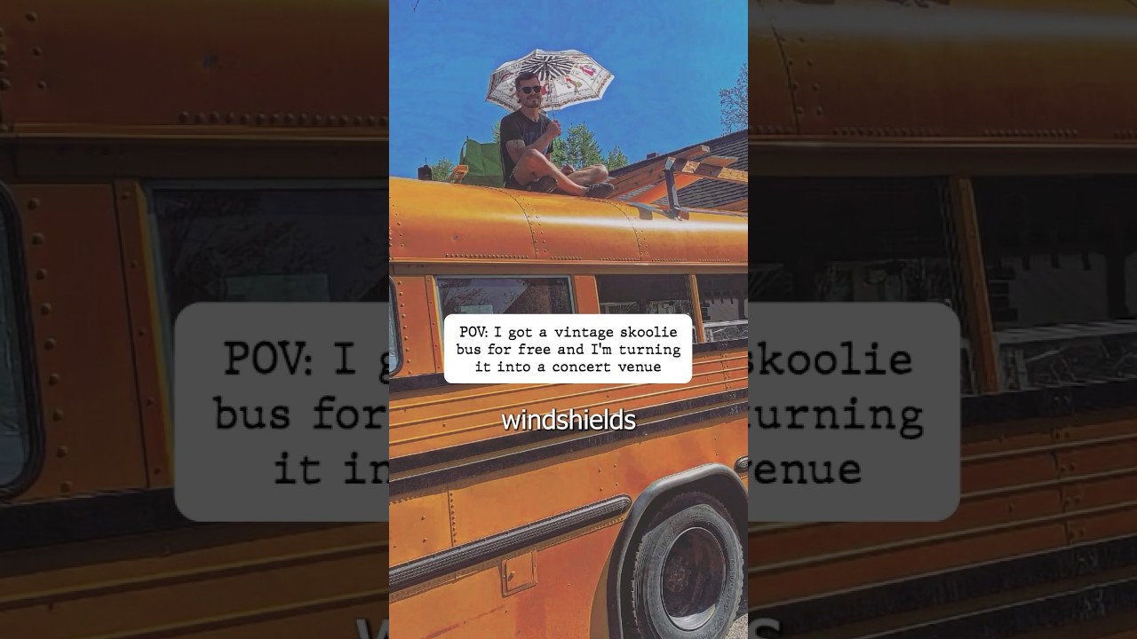 Wait, you can get a skoolie for free and turn it into a concert venue?