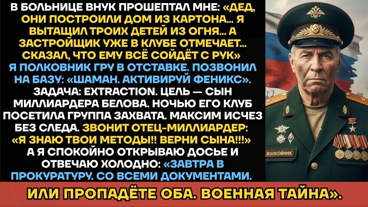Сын Застройщика Сжёг Людей Заживо, Не Зная, Что Дед Пожарного — Полковник Спецназа ГРУ