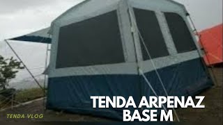 Review Tenda Arpenaz Base M saat di guyur hujan deras masih tangguh #arpenaz #quechua#camping