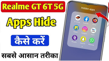 Realme GT 6T 5G me app hide kaise kare | how to hide apps in Realme GT 6T 5G