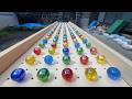マーブルラン245 marble run お楽しみ坂道編 転がる玉 スロープハッピーコース