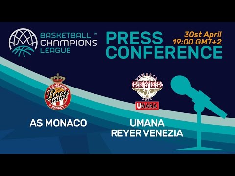AS Monaco v Umana Reyer Venezia - 3rd Place - Press Conference - Basketball Champions League