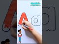 Drawing and Coloring the Letter A with Gracie&#39;s Corner #shorts