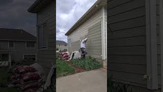 First coat or @PittsburghPaintsCo Permanizer applied over new siding!
