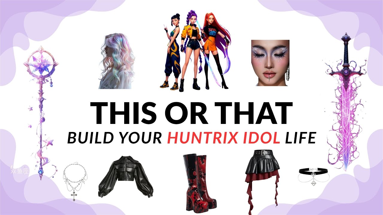 🔥 Build Your HUNTRIX Idol Life 🎤✨ | THIS or THAT KPOP Demon Hunter Quiz 😈💖