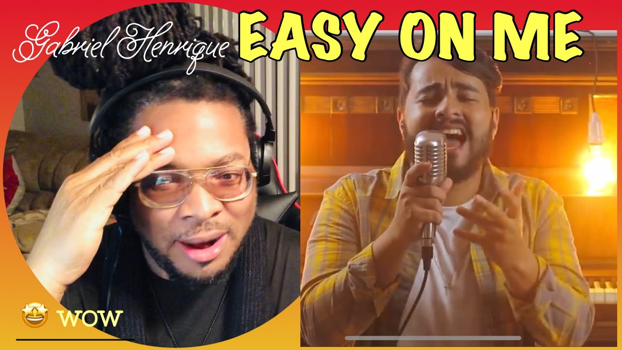 GABRIEL HENRIQUE EASY ON ME | ADELE COVER | GUITARIST REACTION