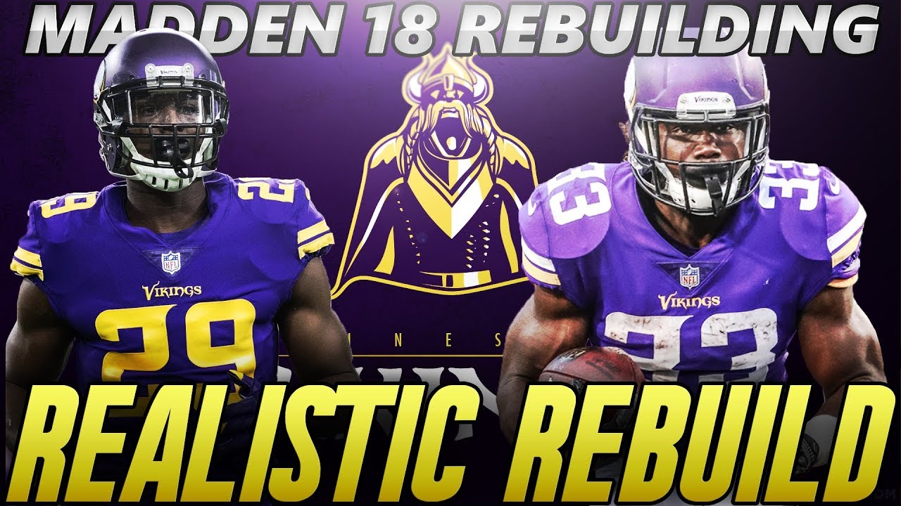 Madden 18 Connected Franchise | Minnesota Vikings Realistic Rebuild | 3 Starting Quarterbacks