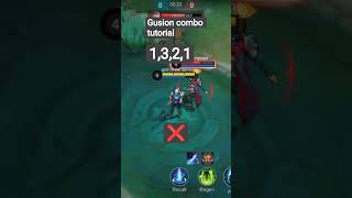 gusion combo tutorial