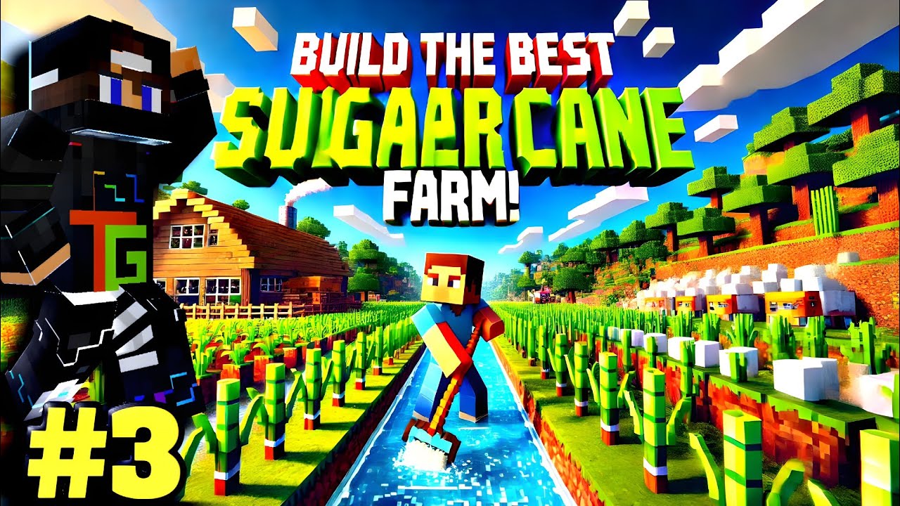 Mega Sugarcane Farm for Infinite Paper Minecraft Survival Episode #3 ...