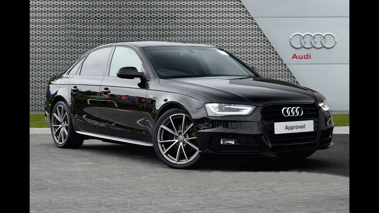 AUDI A4 TDI S LINE BLACK EDITION NAV BLACK 2015 - YouTube