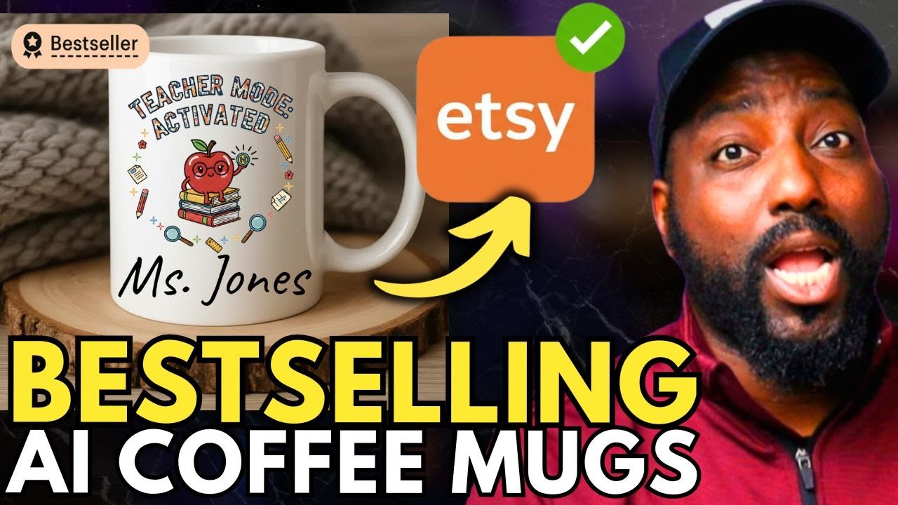 These AI Coffee Mug Designs are making CRAZY sales Etsy + Printify