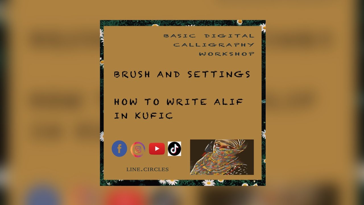 Brushes and setting How to write alif in kufic font Medibang Paint