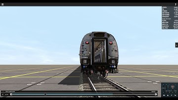 Trainz Amfleet marker light/door/AC testing
