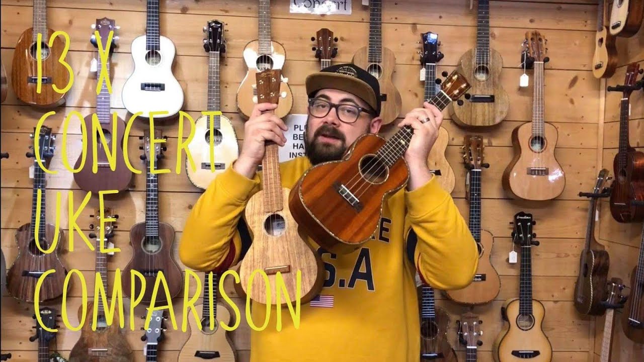 Concert Ukulele Comparison Video for 'Improvers' & up 13 x Kala