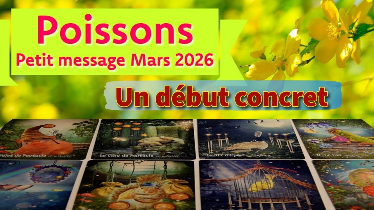 Poissons ~ un début qui met fin à un manque ~ Mars 2026