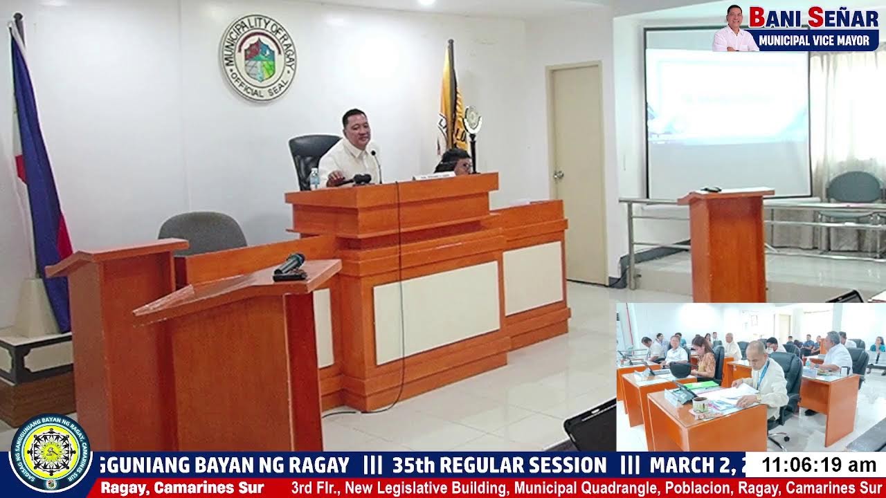 SB RAGAY 35TH REGULAR SESSION LIVESTREAM