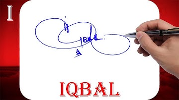 Iqbal Name Signature Style - I Signature Style - Signature Style of My Name Iqbal