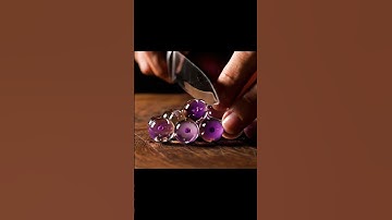 Satisfying Transparent Glass Grapes Slicing | Cinematic ASMR Slow Motion #shorts #grapes