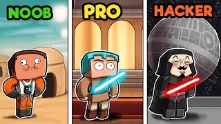 Minecraft - STAR WARS BASE CHALLENGE! (NOOB vs PRO vs HACKER)