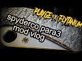 Spyderco para 3 modding playge x flytanium 