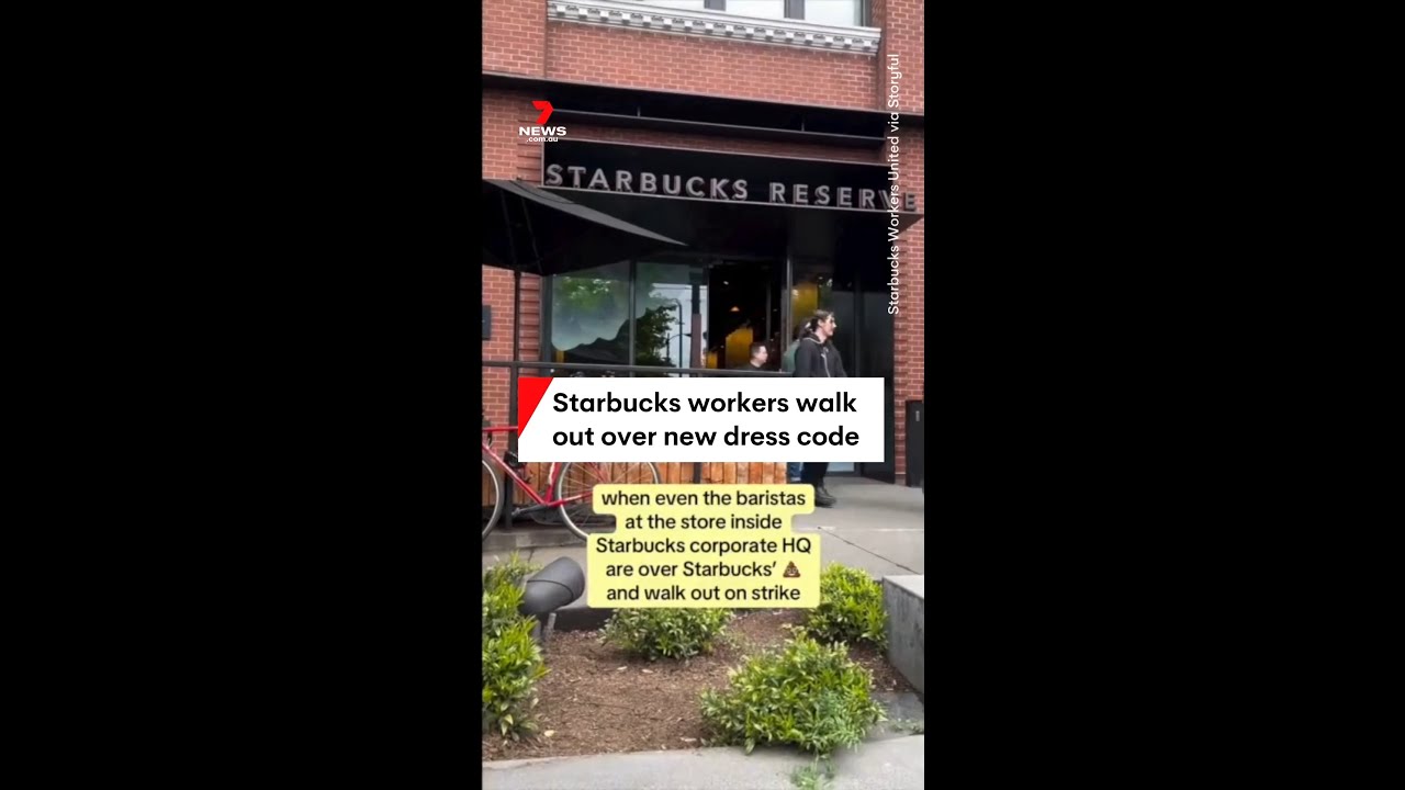 Starbucks workers walk out over new dress code