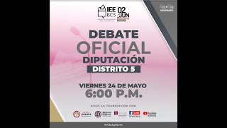 🔴📡Debate Oficial por la Diputación del Distrito 5 - 24 de mayo 2024.