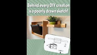 BEHIND EVERY DIY CREATION IS A POORLY DRAWN SKETCH! 🤪🤷‍♀️👩‍🎨