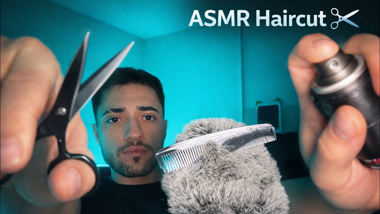 ASMR Haircut ✂️ Ultra Realistic Scissors, Spray & Combing (No Talking)