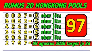 PREDIKSI HK POOLS HARI INI 09 AGUSTUS 2026 | BOCORAN HONGKONG MALAM INI | RUMUS KEPALA EKOR JITU
