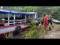 Embarque de búfalos em barco regional do Amazonas