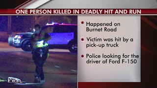Police investigating deadly hit and run after pedestrian killed by truck in north Austin