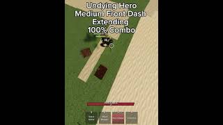 Undying Hero Medium Level Combo Tutorial! #thestrongestbattlegrounds #tsbupdate #fightinggames