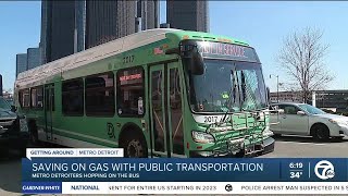Saving gas by using the bus in metro Detroit