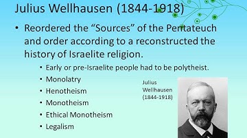 Biblical literature Lecture 03 The Pentateuch Source Criticism