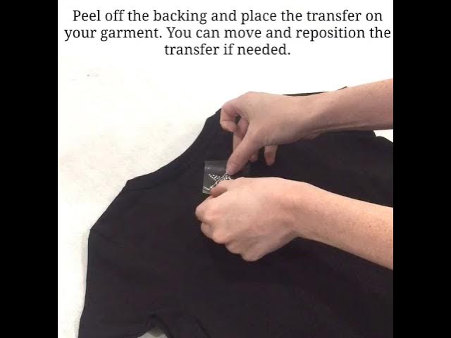 How to Apply an Iron On Transfer to a Garment 