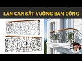 Vẽ lan can sắt mỹ thuật vuông cho ban công trong Sketchup Vray