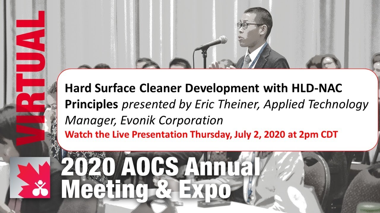 Hard Surface Cleaner Development with HLD-NAC Principles