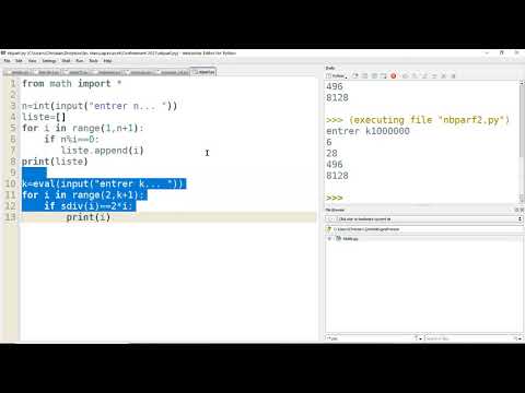 liste diviseurs: un programme python tout simple.