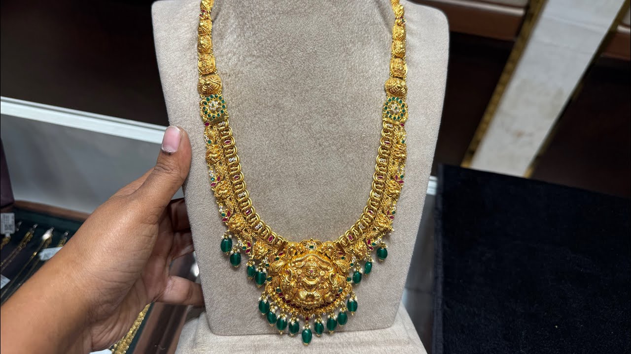 😱 కేవలం 28 గ్రాములు నుండి లాంగ్ హారాలు Latest Wedding #Haram Collections From 28gm #cmr #ugadi #gold